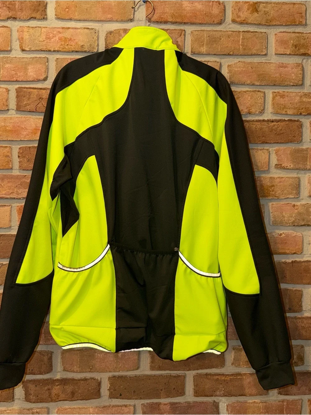Bergrisar Cycling Jacket – Men’s XL – Yellow Reflective Performance Bike Jacket